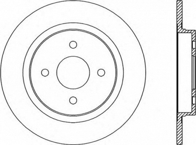 OPEN PARTS bda234610 -  Тормозной диск